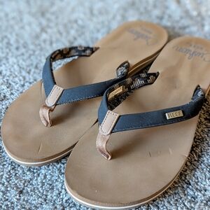 Reef Black and Brown Sandals